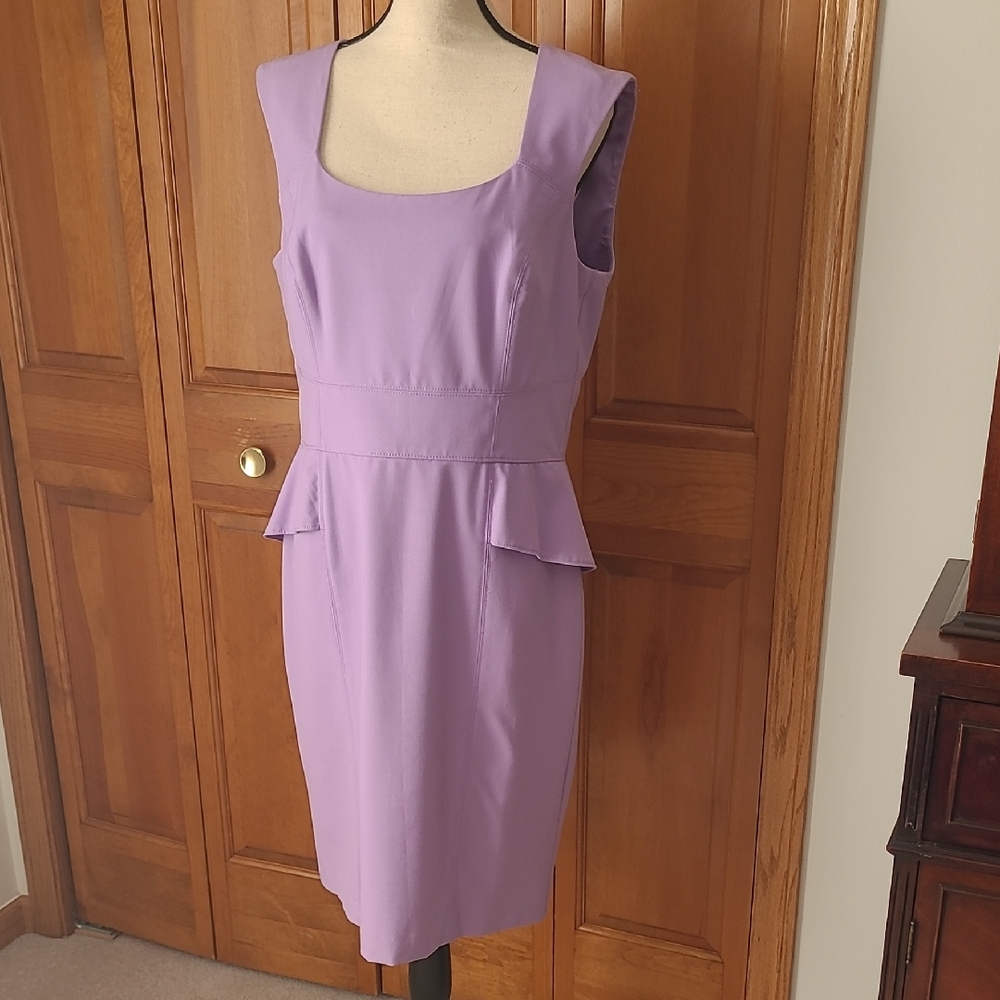 White House Black Market Lavender Midi Dress